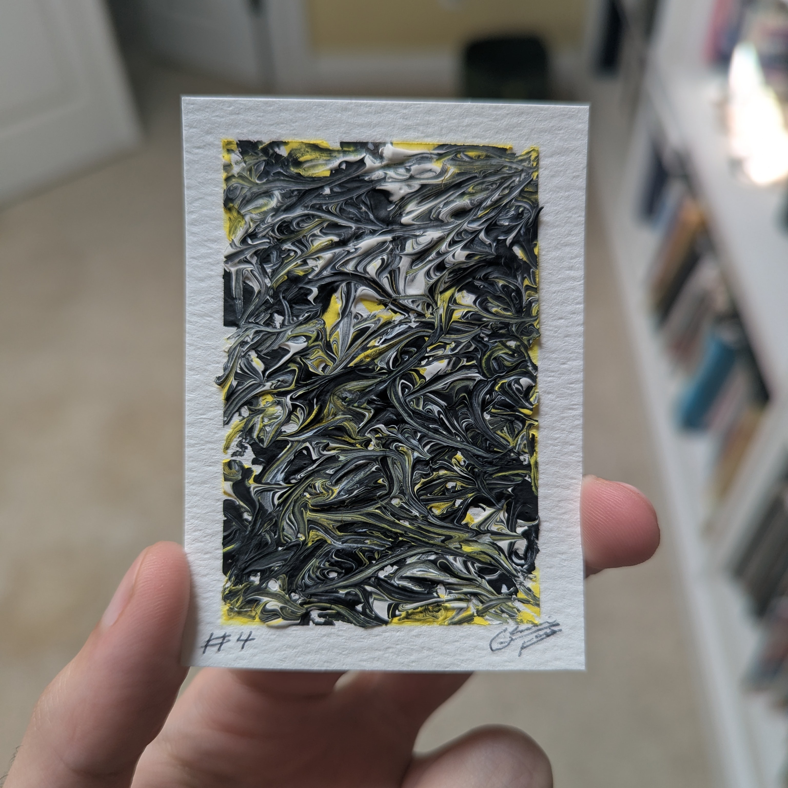 Abstractions #4 aceo art card