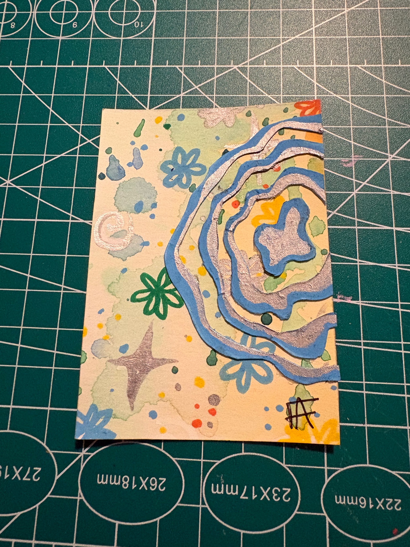 Batik Daydreams #3 aceo art card