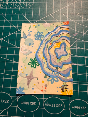 Batik Daydreams #3 aceo art card thumbnail 1