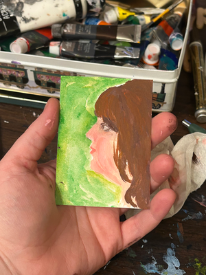 Custom Miniature Portraits aceo art card thumbnail 2