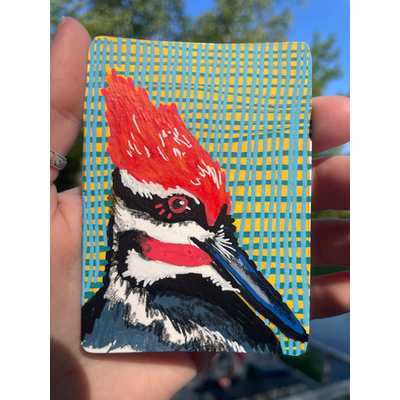 “Grateful Red” aceo art card thumbnail 1