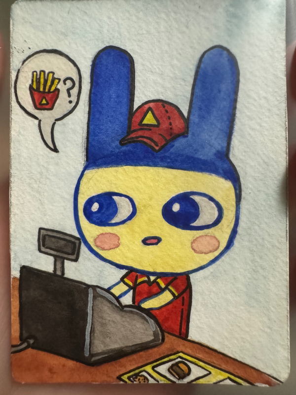 McMametchi aceo art card