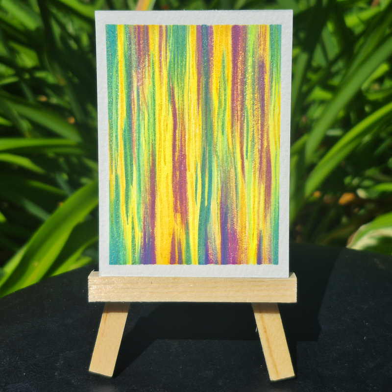 Irises aceo art card