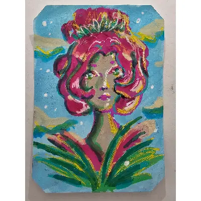 Pretty Rose aceo art card thumbnail 1