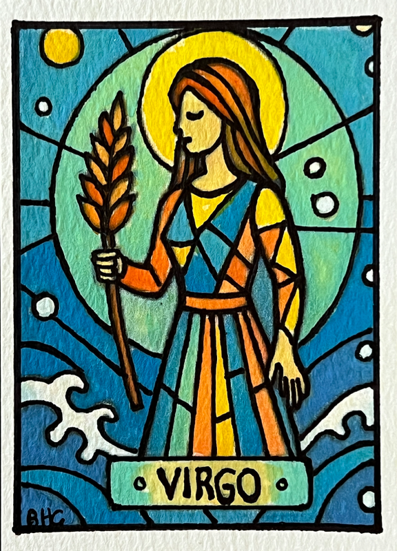 Virgo aceo art card