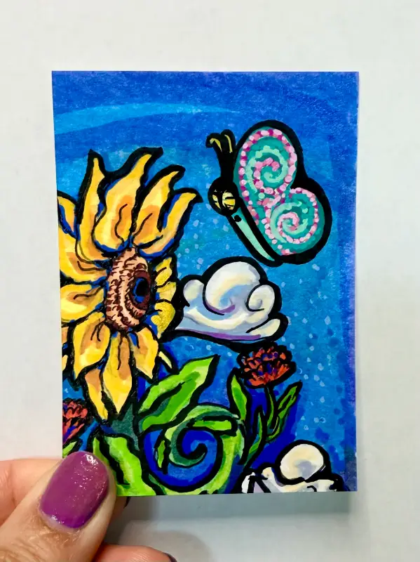 Magic Garden Collection #3 - Seeding Magic aceo art card
