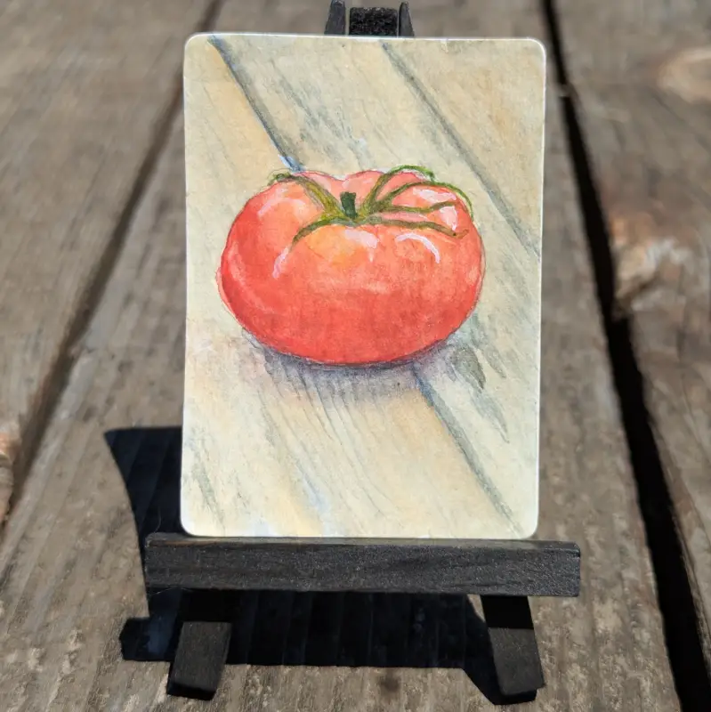 Tomato aceo art card