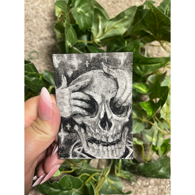 Necromancer aceo art card thumbnail 1
