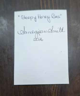 Sleepy Honey Bees aceo art card thumbnail 3