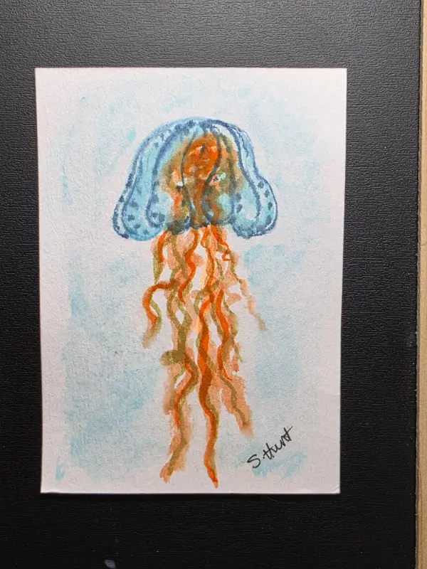 Float Up aceo art card