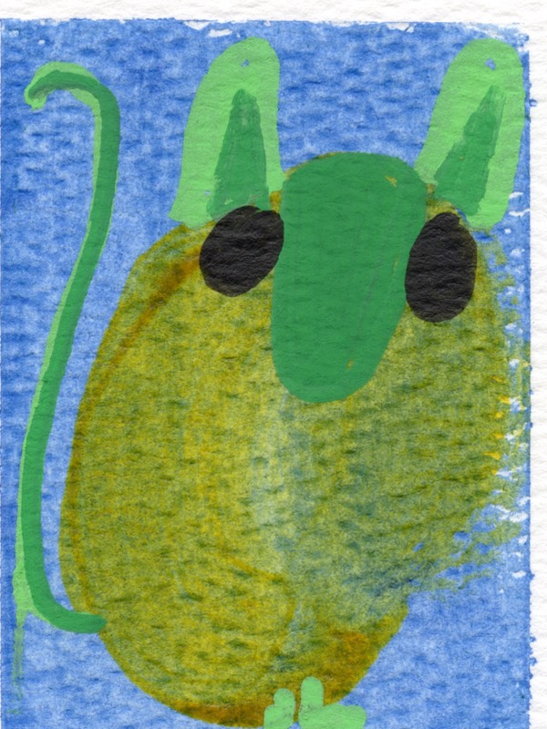 Sleep Demon series, yellow aceo art card