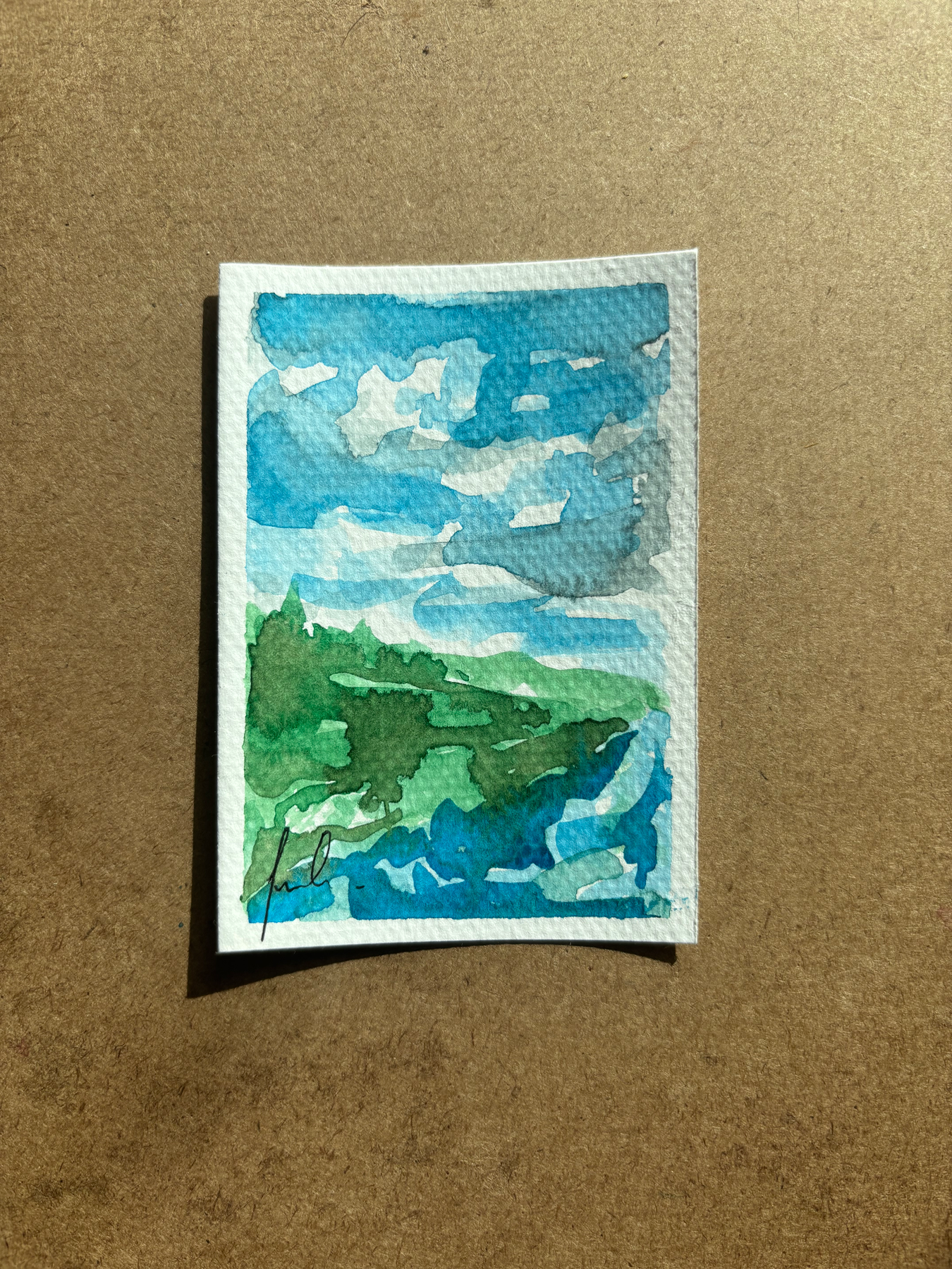 “Landscape: Long Lasting” 2/2 aceo art card