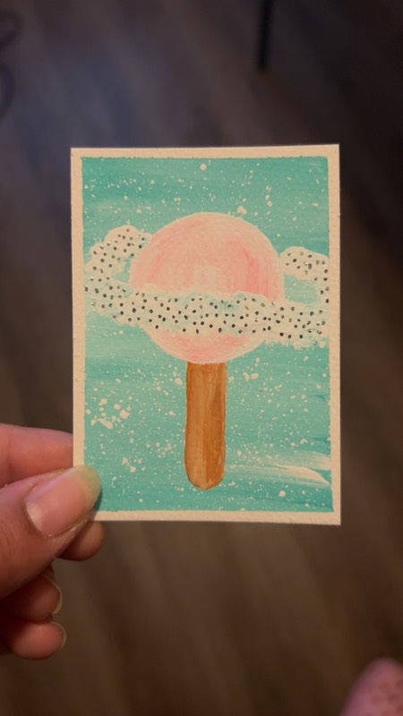 Cosmic Lollipop aceo art card