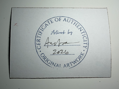 “I Like My Ramen Spicy.” | 34.6687°N 135.5032°E Osaka, Japan | Original ACEO aceo art card thumbnail 2