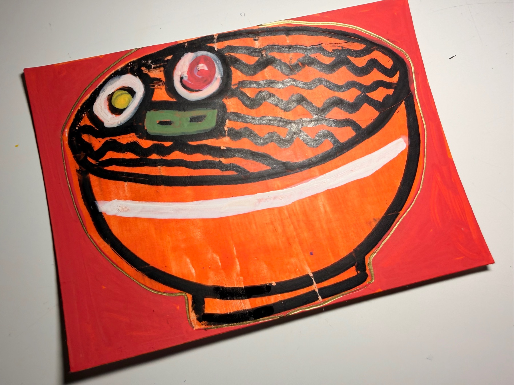 “I Like My Ramen Spicy.” | 34.6687°N 135.5032°E Osaka, Japan | Original ACEO aceo art card