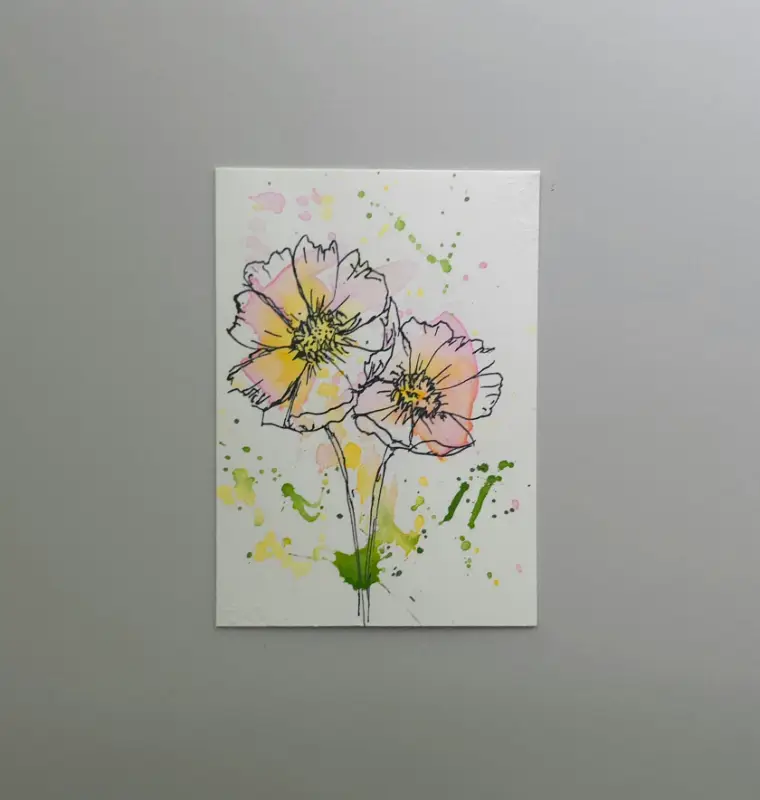 Cosmos aceo art card