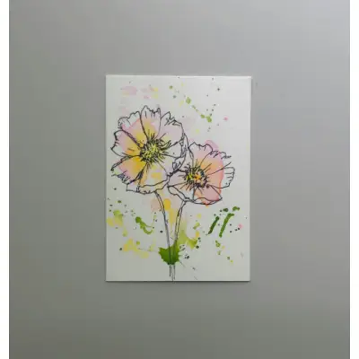 Cosmos aceo art card thumbnail 1