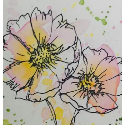 Cosmos aceo art card thumbnail 2