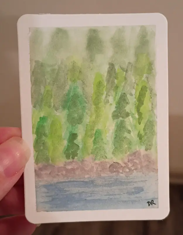 Nature Calls aceo art card
