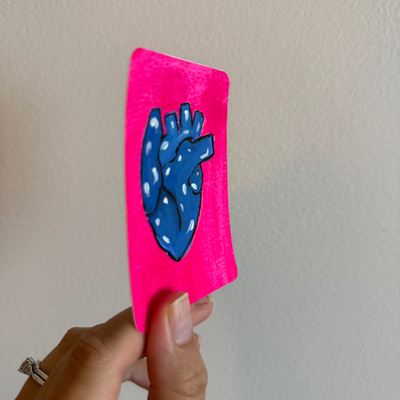 Original Anatomical Heart ACEO | Heartstrings #3/9 aceo art card thumbnail 2