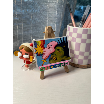 Sugar Mask aceo art card thumbnail 5