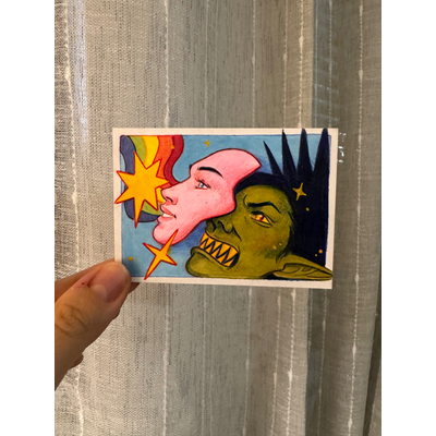 Sugar Mask aceo art card thumbnail 4