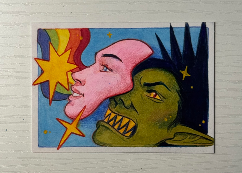 Sugar Mask aceo art card