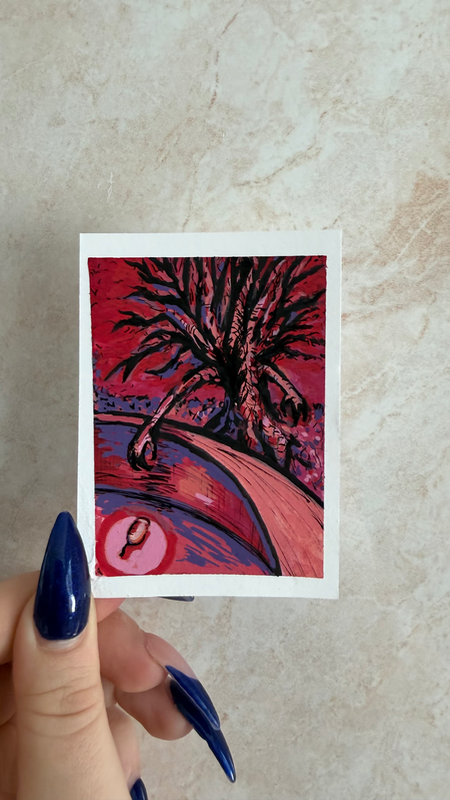 helping hand? aceo art card
