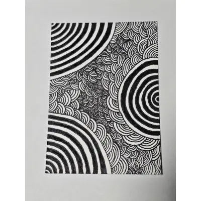 Swirling Down aceo art card thumbnail 2