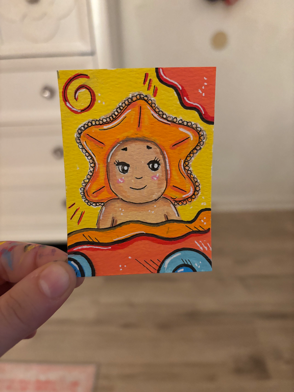 Sonny Angel Starfish | Collectible Illustration aceo art card