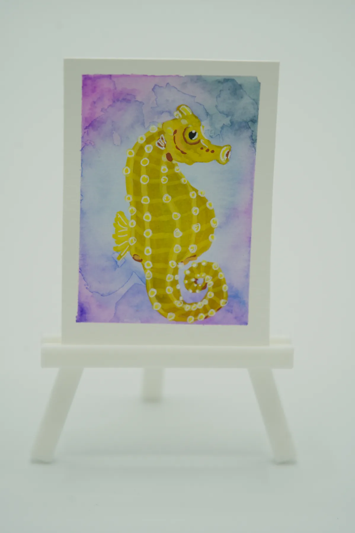 Seahorse aceo art card