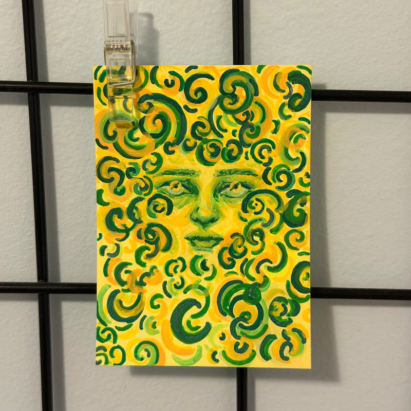 ripples aceo art card