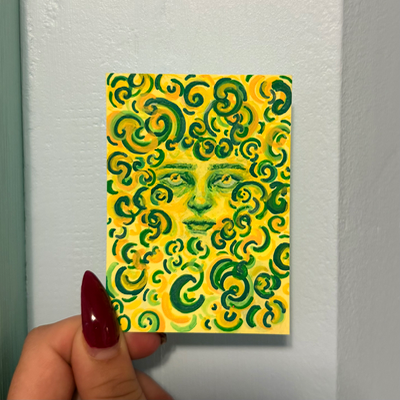 ripples aceo art card thumbnail 2