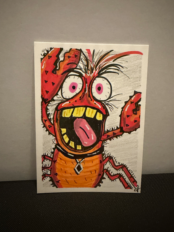 Cooky Crawfish aceo art card