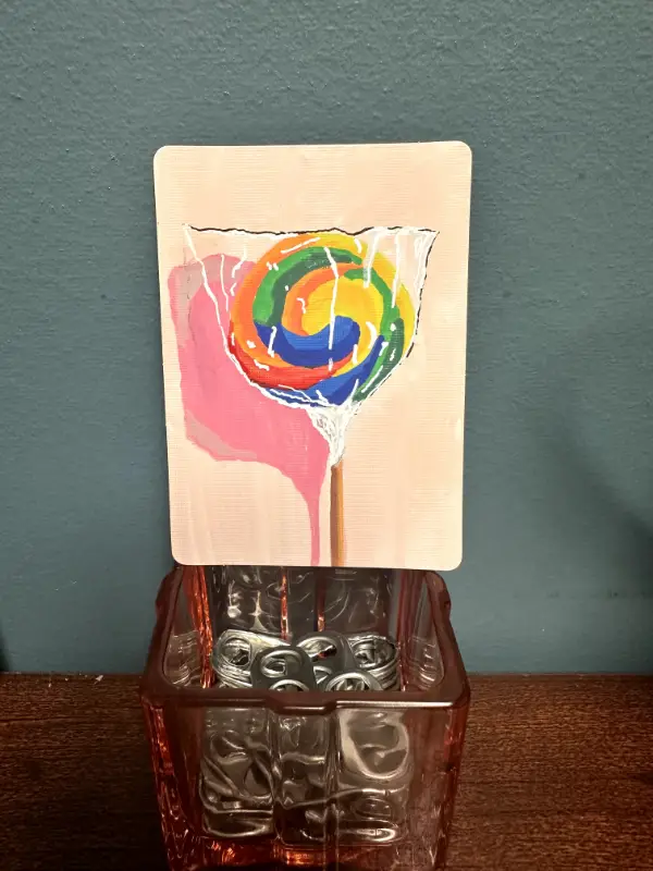 Swirly Pop aceo art card