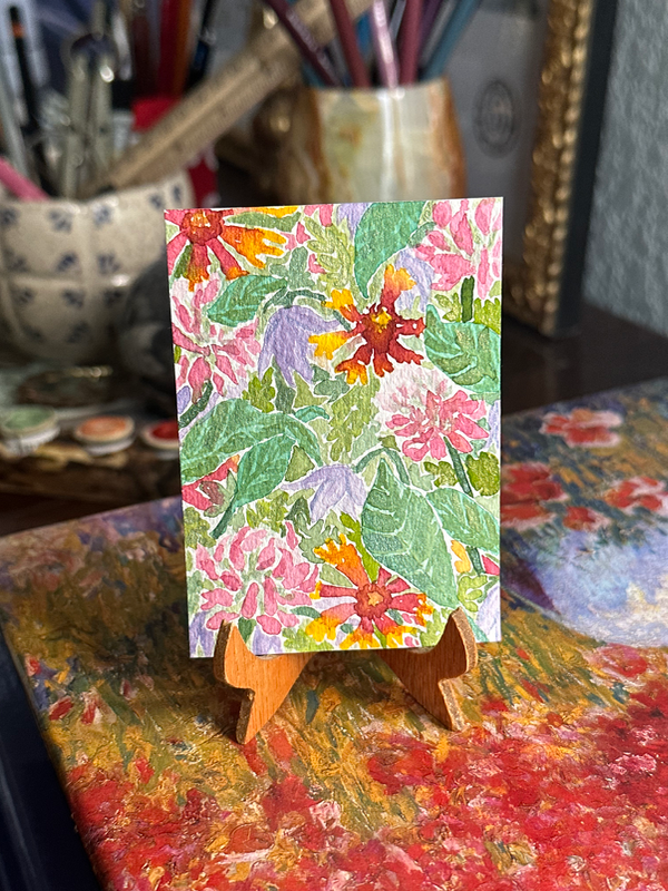 Spring Florals 1 aceo art card