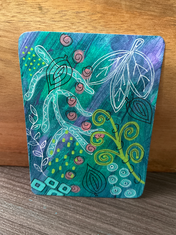 Funky & Fun aceo art card