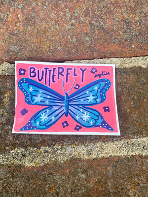 The Garden Lurkers: Butterfly aceo art card thumbnail 2