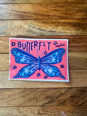 The Garden Lurkers: Butterfly aceo art card thumbnail 4