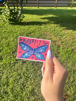 The Garden Lurkers: Butterfly aceo art card thumbnail 3