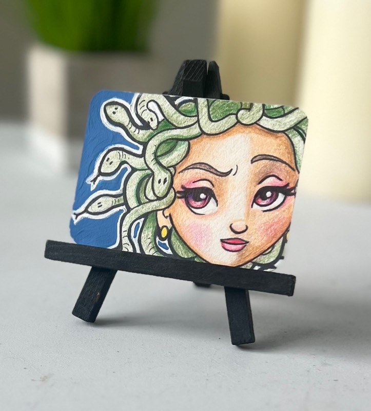 Medusa aceo art card