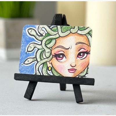 Medusa aceo art card thumbnail 1