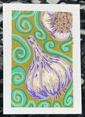 Garlic Breath aceo art card thumbnail 2