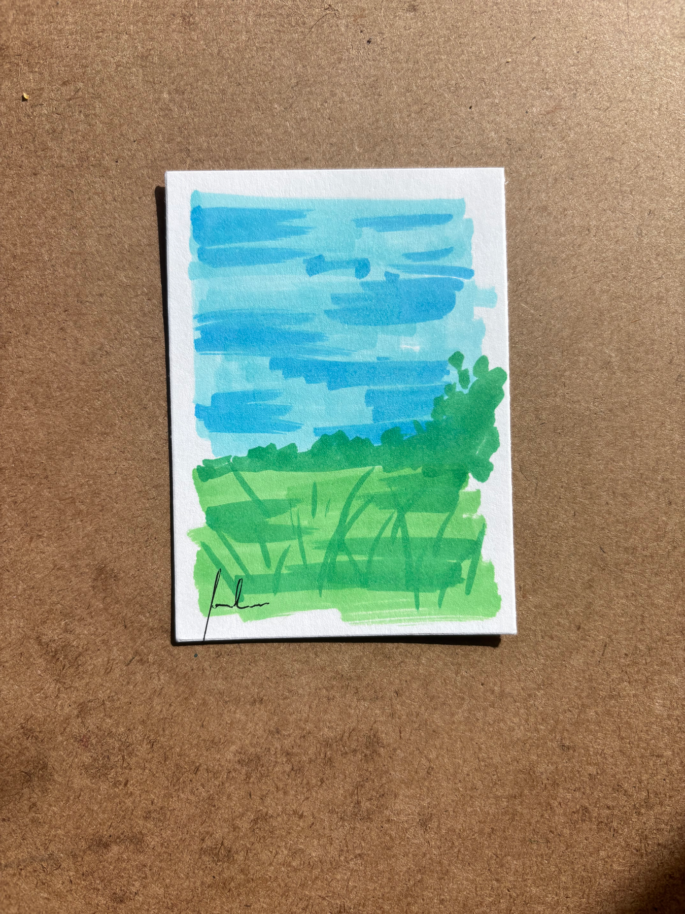 “Landscape: Two” 2/5 aceo art card