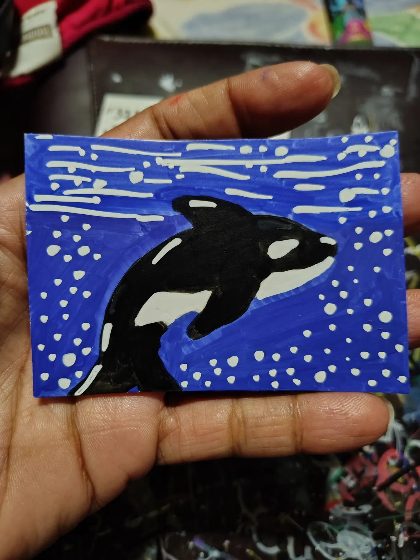 ACEO Orca Ocean aceo art card