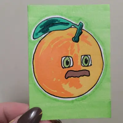 Orlando Orange aceo art card thumbnail 1