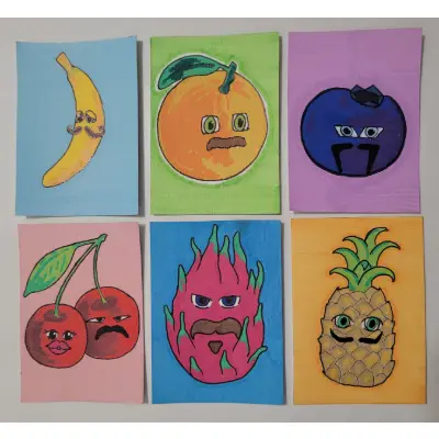 Orlando Orange aceo art card thumbnail 2