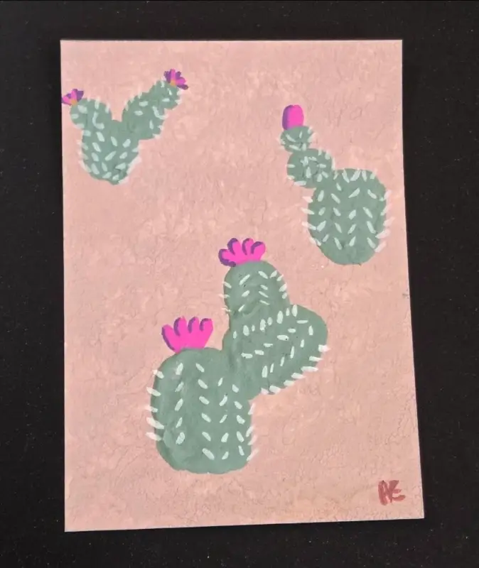 Prickly Pears aceo art card