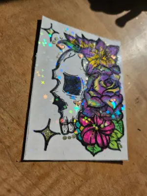 Beauty in Death aceo art card thumbnail 2