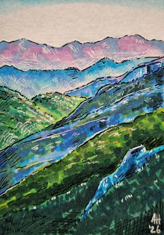 Landscape Study One aceo art card